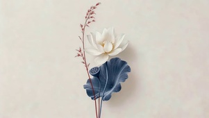 简约风荷花
