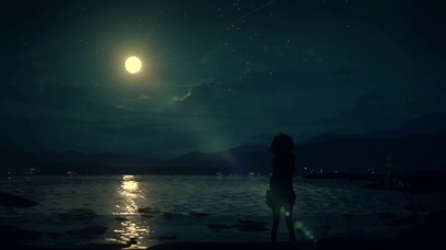 夜晚的海边