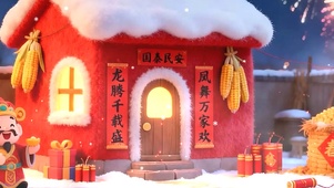 财神到带鱼屏双屏