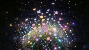 梦幻荧光鲜花