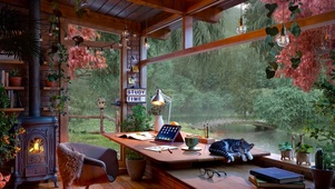 放松湖边温馨小屋