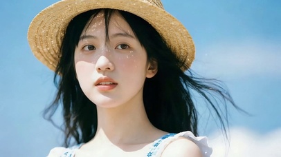 清新夏日少女