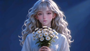 清纯调皮美女