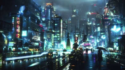 4K赛博朋克都市