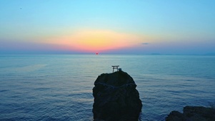 4k夕阳与海