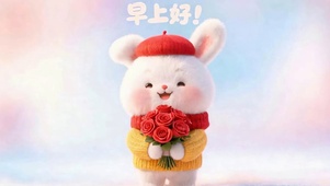 早上好