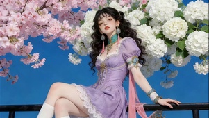 花团锦簇美少女