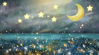 4k唯美星光月夜