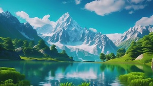 雪山青山两相宜