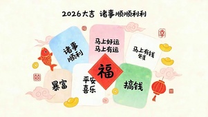 2026大吉诸事顺顺利利