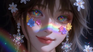 花颜彩虹星眸