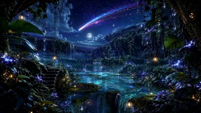 月夜流星秘境