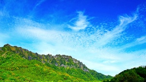 4K唯美山巅流云