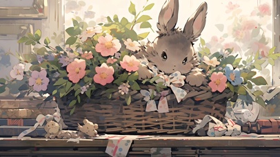 花篮兔子