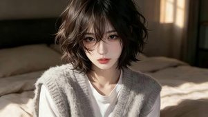 可爱居家女孩