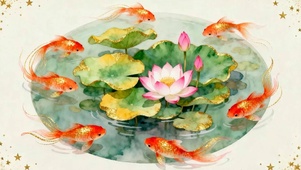 游鱼戏水