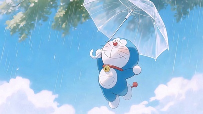 快乐雨天哆啦A梦