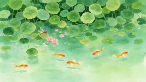 小清新荷塘