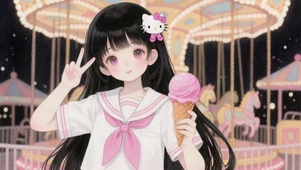 游乐园少女