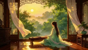 古风琵琶美女壁纸