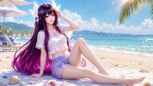 夏日海滩哥伦比娅