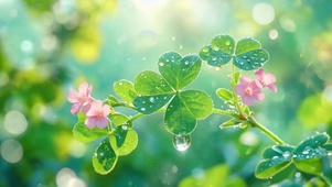 早晨雨滴花露