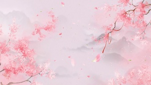 清新古风桃花