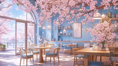 满屋樱花