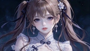双马尾可爱少女