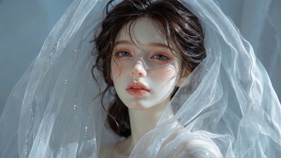 穿婚纱的美女