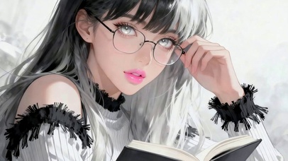 戴眼镜女孩