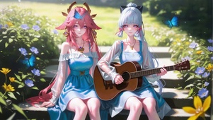 双子吉他花海
