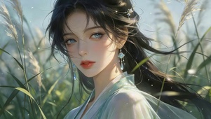 芦苇丛女孩