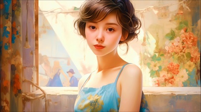 清新欧美少女