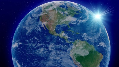 近距离地球自转(无缝循环)