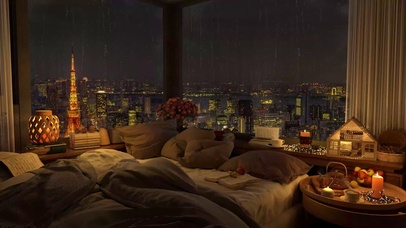 4K东京的一个雨夜
