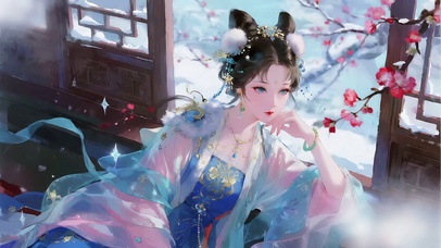 兔儿仙的红梅映雪