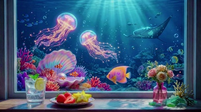 超治愈海底窗景