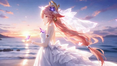 八重神子丨晚潮归梦丨