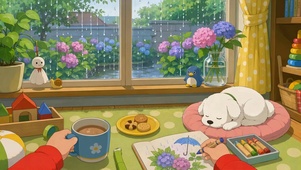 梅雨季窗边的治愈时光