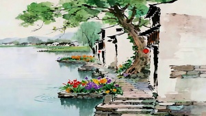 江南临水古巷