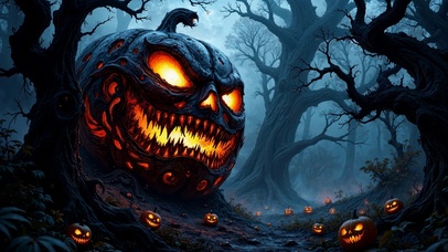 万圣节恐怖南瓜之夜