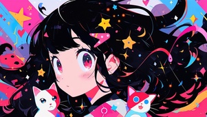 撞色少女
