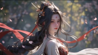 春天里的汉服女神