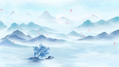 水墨江南国潮国风唯美古典山水