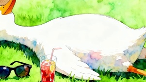 躺平鸭子带鱼屏
