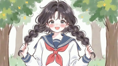 可甜可盐的女孩