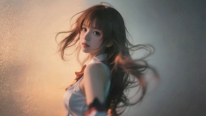 暖光侧影