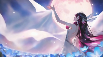 蓝花月翼哥伦比娅