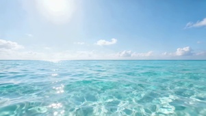 阳光明媚的大海